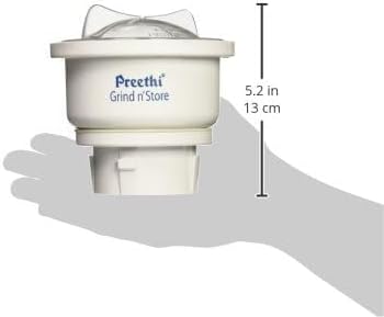 Preethi 04-Liter Blue Leaf Chutney Jar Stainless Steel
