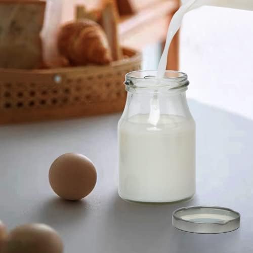 Accguan 6oz Glass Milk Bottles for Hiking Travel Special Gifting 36-Pack