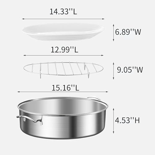 Stainless Steel Fish Steamer for Cooking Braiser