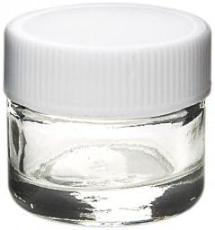 Small Glass Jars with White Lids 5 ml 16 oz