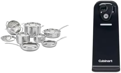 Cuisinart 12-Piece Cookware Set MCP-12N Can Opener Black