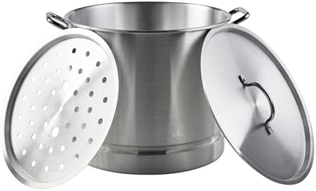 Imusa 16 qt Aluminum Steamer Durable Efficient for Perfect Steam Cooking