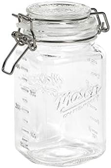 Sturdy Glass Clamp Jar for Airtight Storage