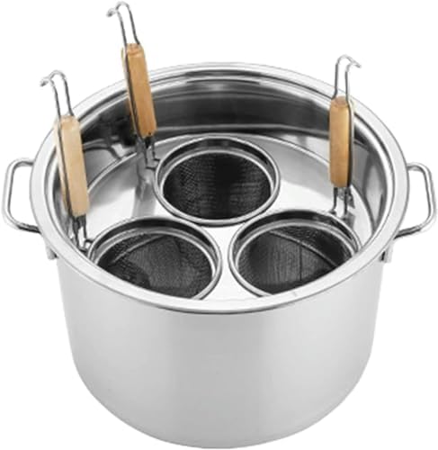 BINGWANG 3-Hole Stainless Steel Pasta Cooker Insert Set with Strainer