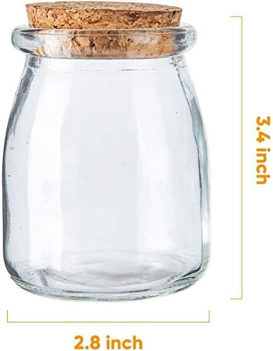 Brajttt Mini Glass Jars Set 40PCS 7oz Perfect for Storage PreserveNature