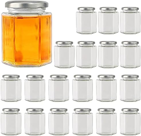 20 Pcs 10 oz Glass Jars with Silver Lids for Gifts