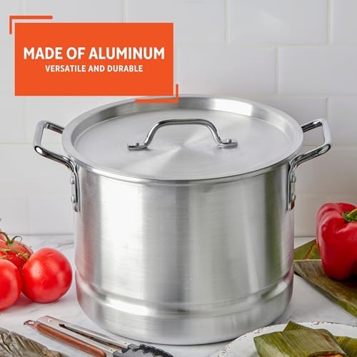 Imusa 16 qt Aluminum Steamer Durable Efficient for Perfect Steam Cooking