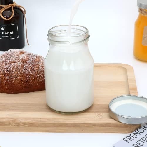 Accguan 6oz Glass Milk Bottles for Hiking Travel Special Gifting 36-Pack