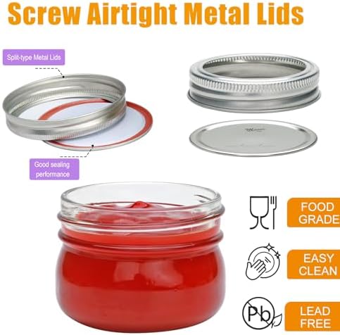 Sturdy Mason Jars with Glass lids