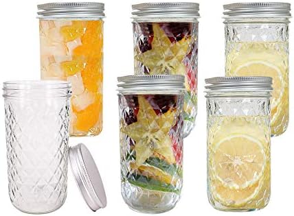 Elegant Glass Mason Jars for Canning Decoration