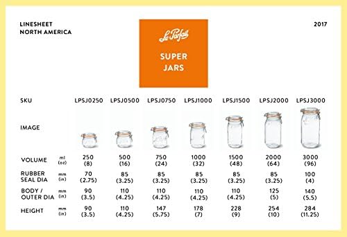 Elegant French Glass Jars for Preserving Food