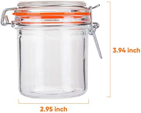 Encheng Glass Jars With Airtight Lids Durable Perfect for Organization