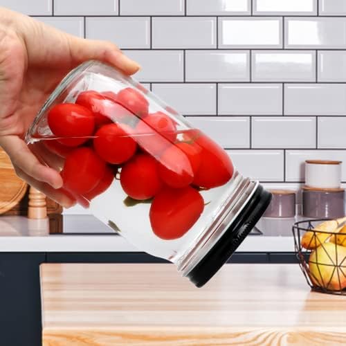 QAPPDA 32 OZ Glass Jars with Lids Set of 12