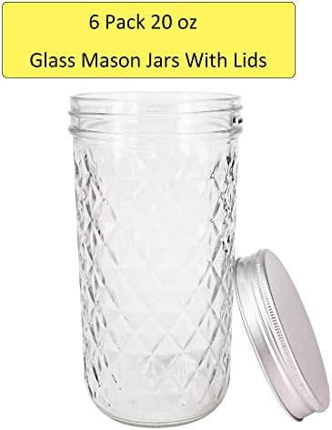 Elegant Glass Mason Jars for Canning Decoration