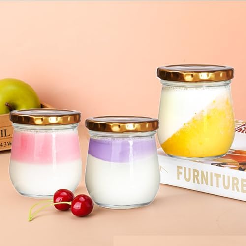 40 Pack Clear Glass Mason Jars with Airtight Lids 6 Oz