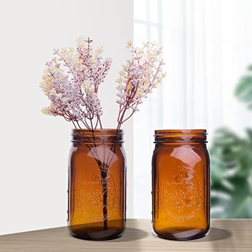 Elegant Glass Mason Jars Perfect for Preservation