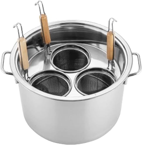 Stainless Steel Pasta Pot Set with Strainer Basket for Home and Kitchen