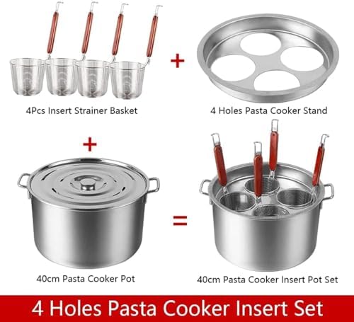 UNbit Stainless Steel Pasta Cooker Insert Set