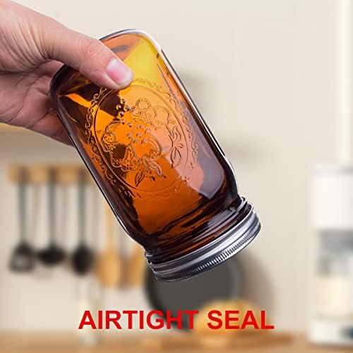 Elegant Glass Mason Jars Perfect for Preservation