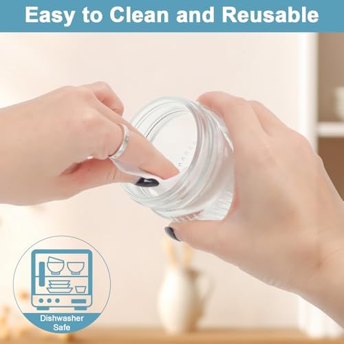 Cehomi 8 oz Mason Jars with lids