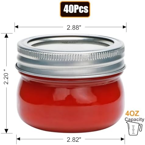 Sturdy Mason Jars with Glass lids