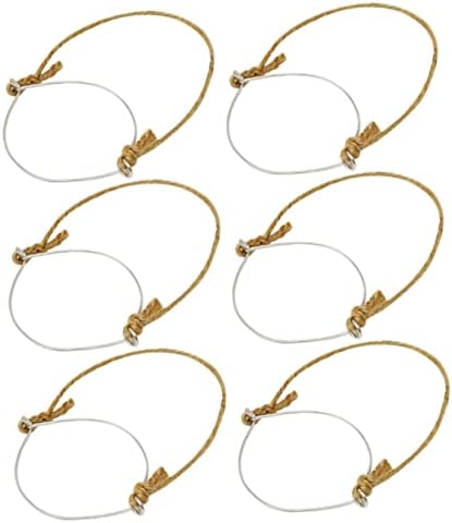 PRETYZOOM 2sets Canning Jar Handles with Rope and Wire