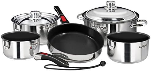 Magnesia Nesting 10-Piece Gourmet Non-Stick Cookware Set
