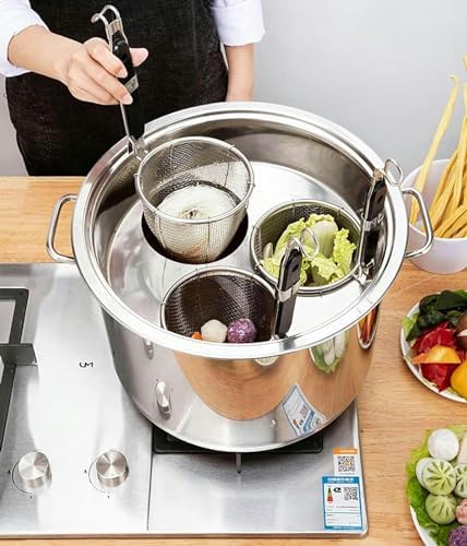 BINGWANG Multipots Pasta Cooker Set with 4 Holes