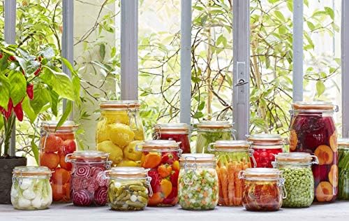 Elegant French Glass Jars for Preserving Food