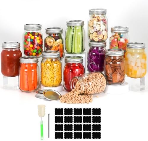 CAKKVDE Mason Jars 16oz