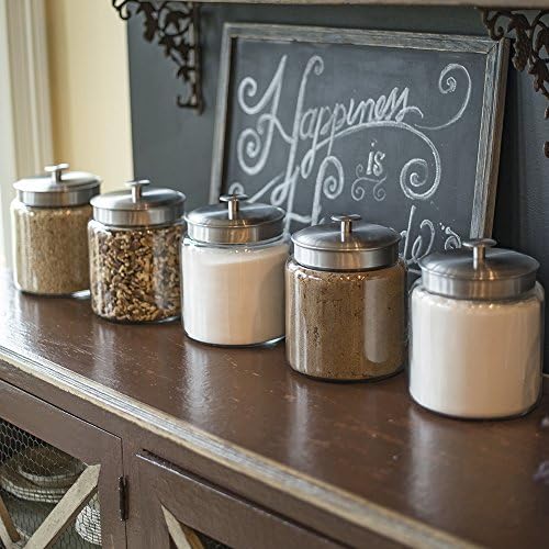 Anchor Hocking Montana Glass Jars 96oz Set of 2