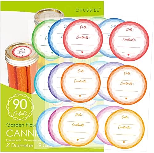 Sturdy Mason Jar Labels for Canning and Organization