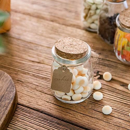 Brajttt Mini Glass Jars Set 40PCS 7oz Perfect for Storage PreserveNature