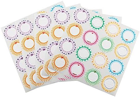 80 Mason Jar Lid Labels