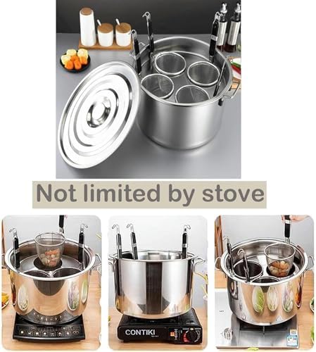 Stainless Steel 345 Holes Multipurpose Nonstick Pasta Strainer Set