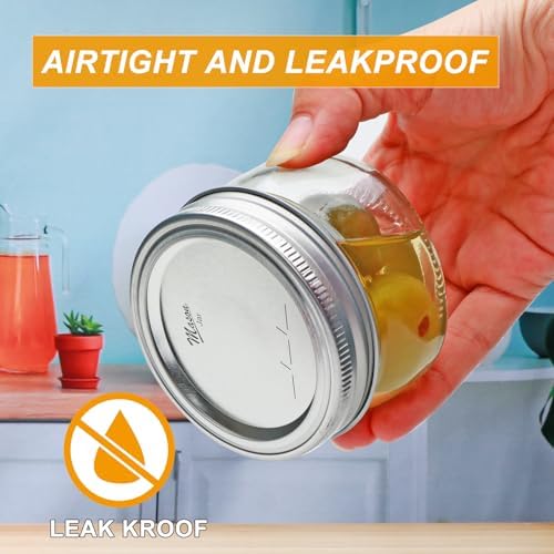 Sturdy Mason Jars with Glass lids