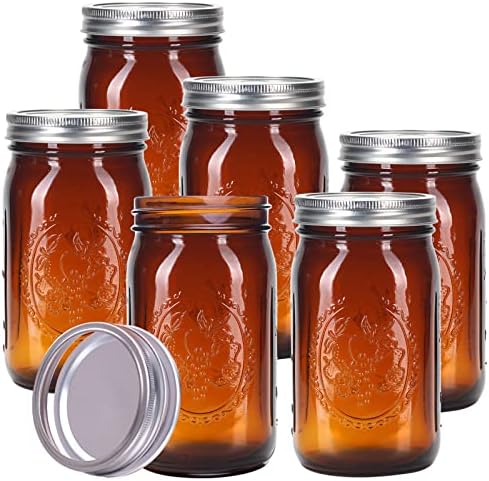 Elegant Glass Mason Jars Perfect for Preservation