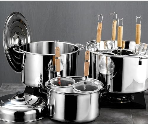BingWang Stainless Steel Pasta Pot with Insert