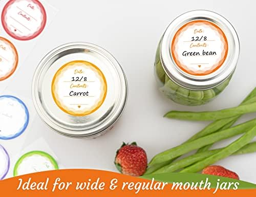 Sturdy Mason Jar Labels for Canning and Organization