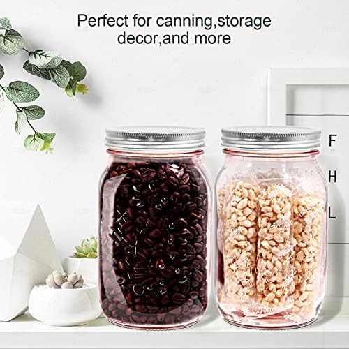 Amzcku Rose-Pink Mason Jars 6-Pack