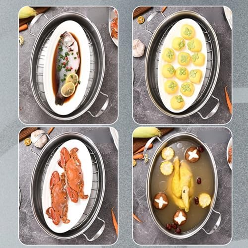 Stainless Steel Fish Steamer for Cooking Braiser