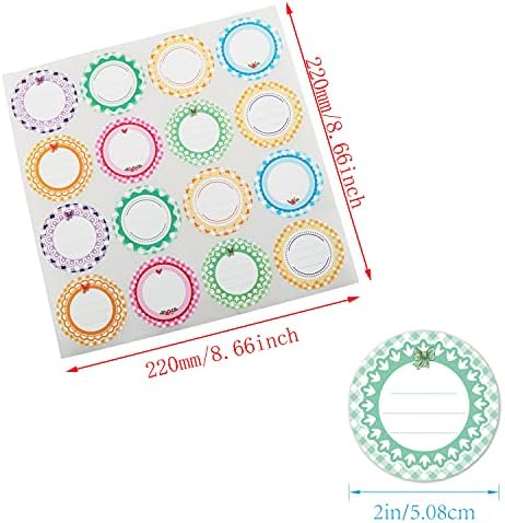 80 Mason Jar Lid Labels