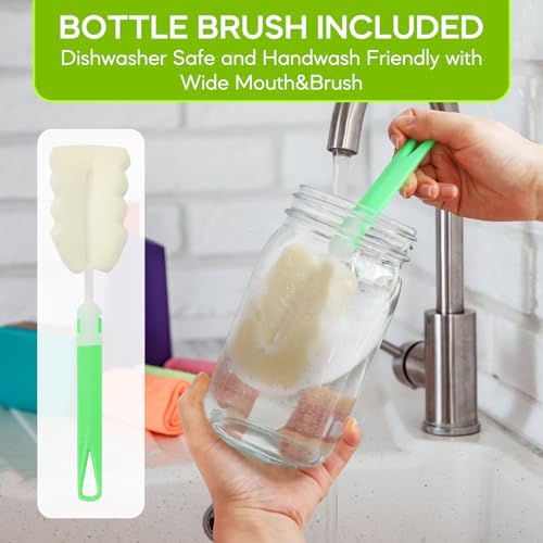 Alotpower4-Pack Wide-Mouth Mason Jars