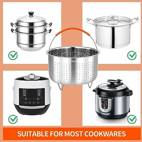 Skingwa 3Qt Stainless Steel Steamer Basket for Instant Pot