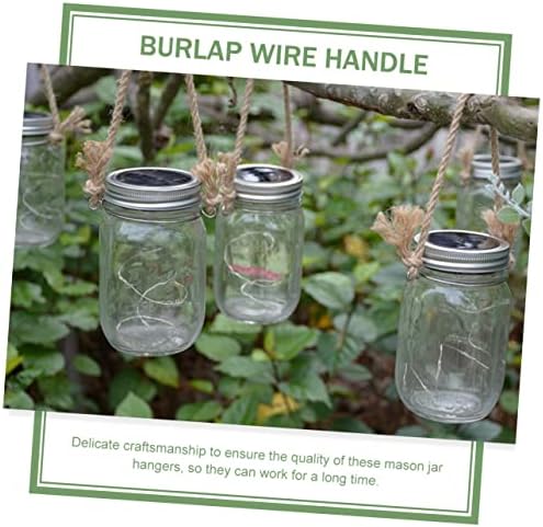 PRETYZOOM 2sets Canning Jar Handles with Rope and Wire
