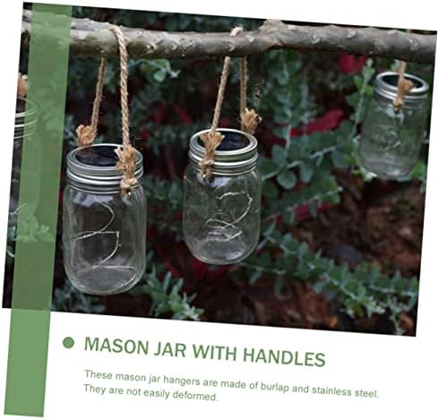 PRETYZOOM 2sets Canning Jar Handles with Rope and Wire