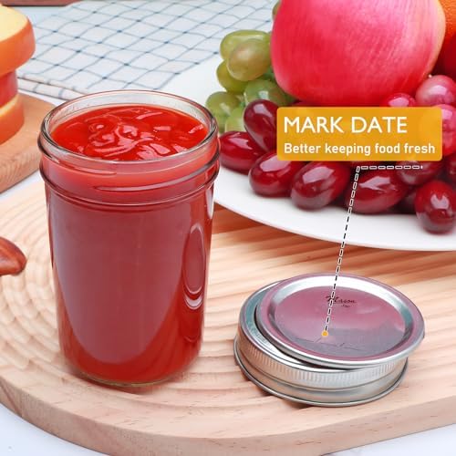Woaiwoq 8 oz Mason Jars 30 Pack with Airtight Lids