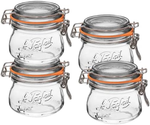 Elegant French Glass Jars for Preserving Food