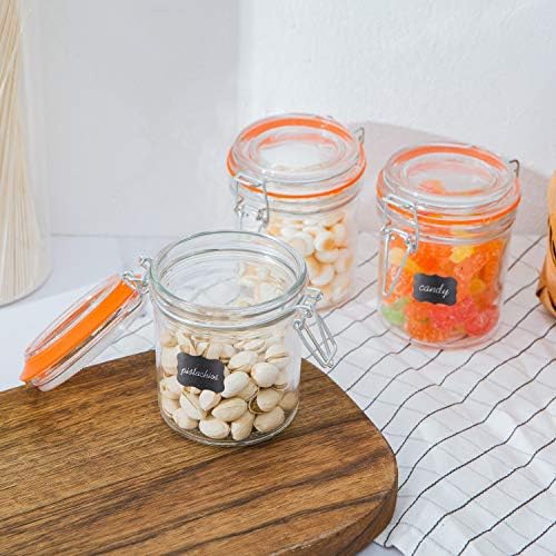 Encheng Glass Jars With Airtight Lids Durable Perfect for Organization
