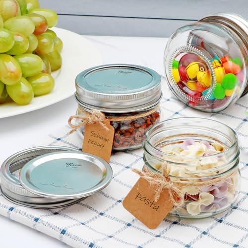 Sturdy Mason Jars with Glass lids